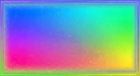 Vibrant Gradient Abstract Background with Glowing Neon Border and Subtle Te.. Stock Illustration