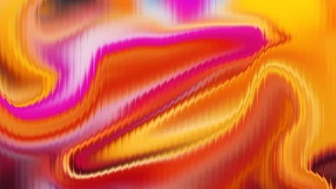 Vibrant gradient background and flowing yellow, orange, and pink light waves Illustrazione stock