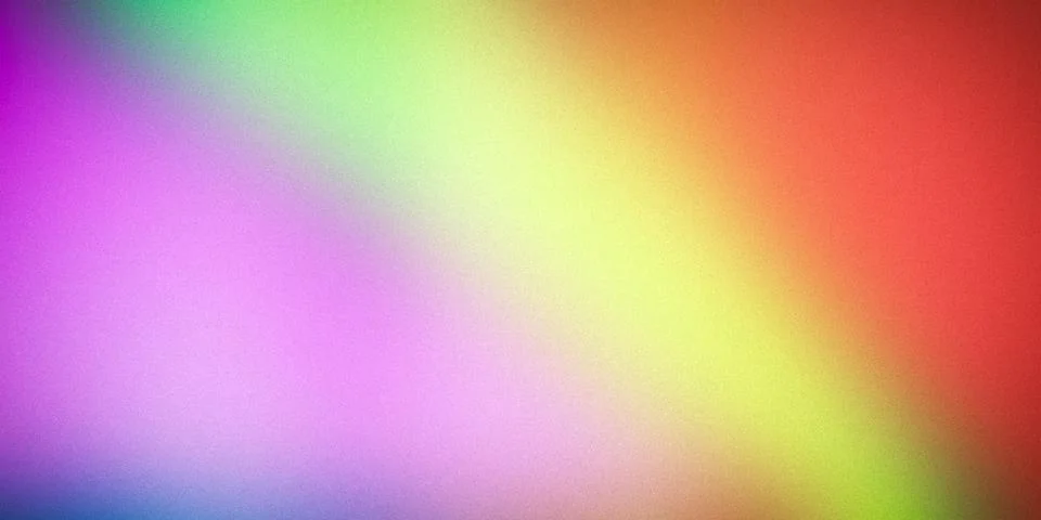 A vibrant gradient background blending purple, pink, green, yellow, and red.. Illustration