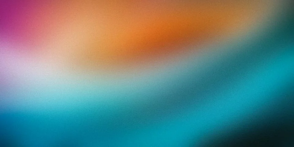 Vibrant gradient background blending warm and cool tones. Features shades o.. Stock Illustration