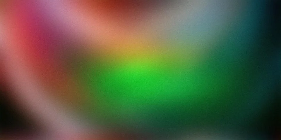 A vibrant gradient background with bright hues of green, red, and pink, ble.. Stock Illustration