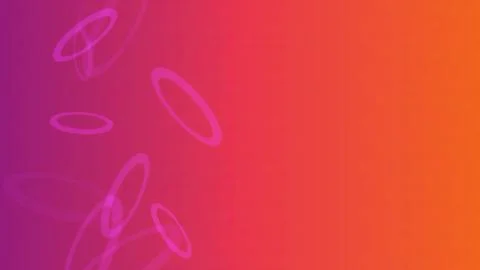 Vibrant gradient background with dynamic purple and orange hues and floating Stock Illustration