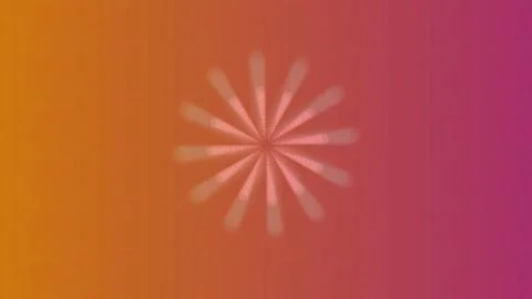 Vibrant gradient background with dynamic white flower burst Stock Illustration