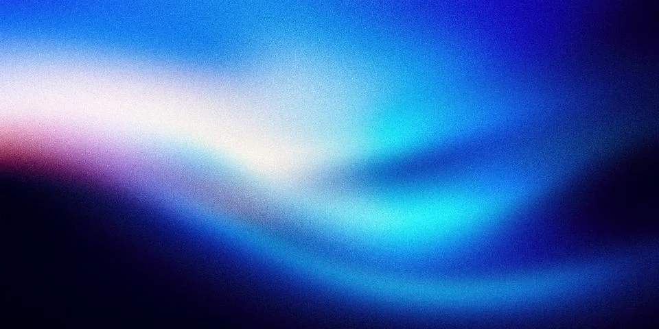 Vibrant gradient background featuring a smooth blend of blue, purple, and w.. Stock-Illustration