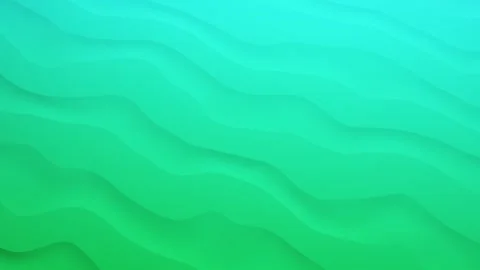 Vibrant gradient background with flowing waves in shades of teal and green Stock Footage 347878495