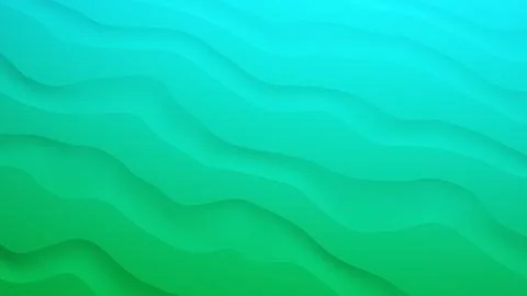 Vibrant gradient background with flowing waves in shades of teal and green Stock Illustration