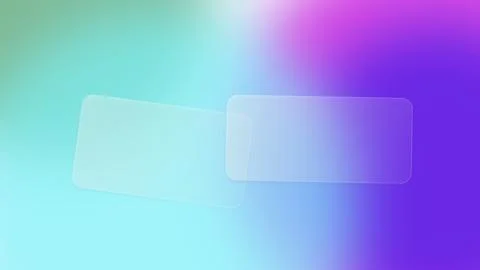 Vibrant Gradient Background with Frosted Glassmorphism Rectangles for Moder.. Stock Illustration