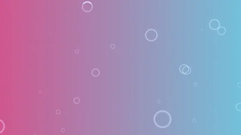 Vibrant gradient background with glowing white bubbles floating freely Stock Footage 328000190