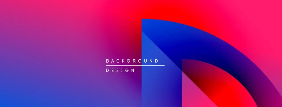 Vibrant gradient background. Pink, purple, blue, red hues blend smoothly. Text Stock Illustration