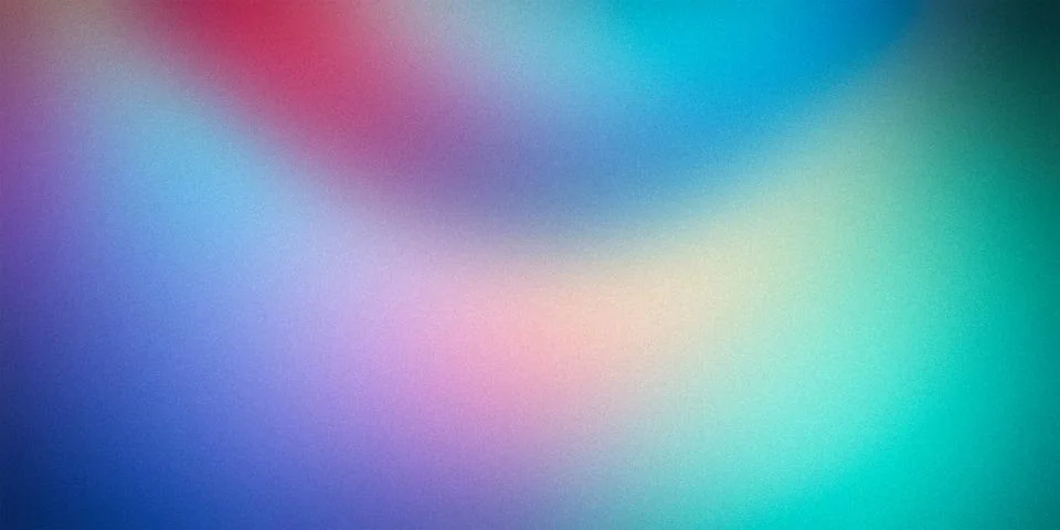 Vibrant gradient background with a smooth blend of blue, green, purple, and.. 스톡 일러스트