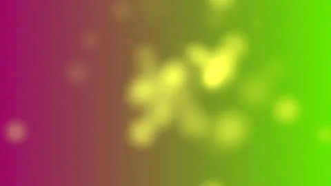 Vibrant gradient background with yellow bokeh lights Stock Illustration