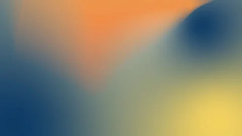 Vibrant gradient blend of orange, blue, and yellow hues. Seamless loop Stock Footage 300840430