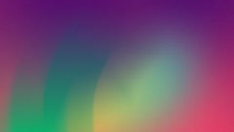 Vibrant gradient blend in purples and greens, seamless loop background. 4K. Vídeo Stock 309058836