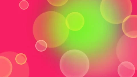 Vibrant Gradient with Bokeh Circles Stock Footage 332257472