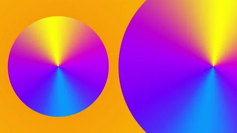 Vibrant Gradient Circles Motion Background. Seamless Loop Video stock 238378730