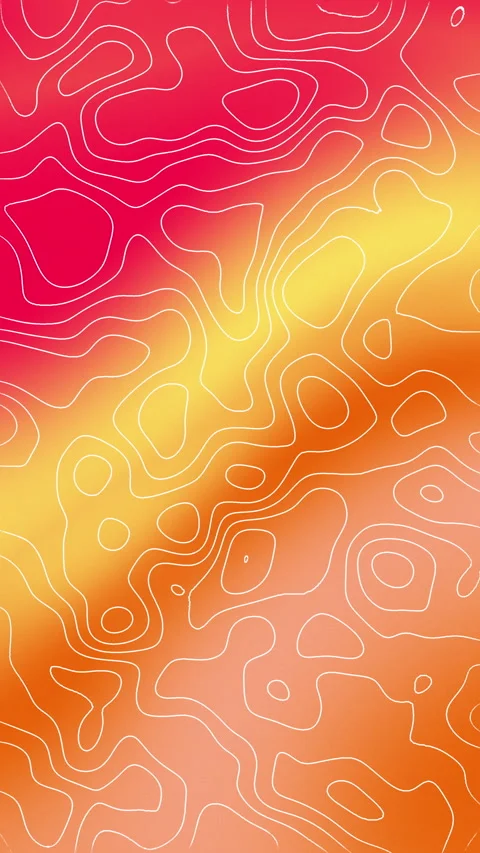 Vibrant gradient flows from pink to gold Video stock 336962245