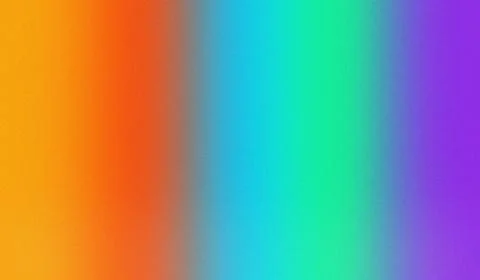 Vibrant gradient flows from warm orange to cool purple. Soft textured surfa.. Stock Illustration