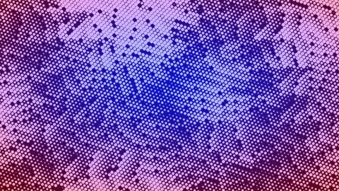 Vibrant Gradient Halftone Dot Pattern in Blue Pink and Purple Background Stock Footage 313488852