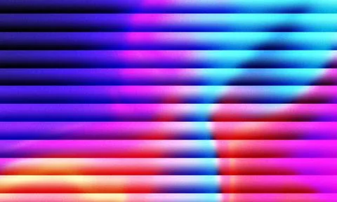 Vibrant gradient horizontal striped background with vivid neon colors, abstract Stock Illustration