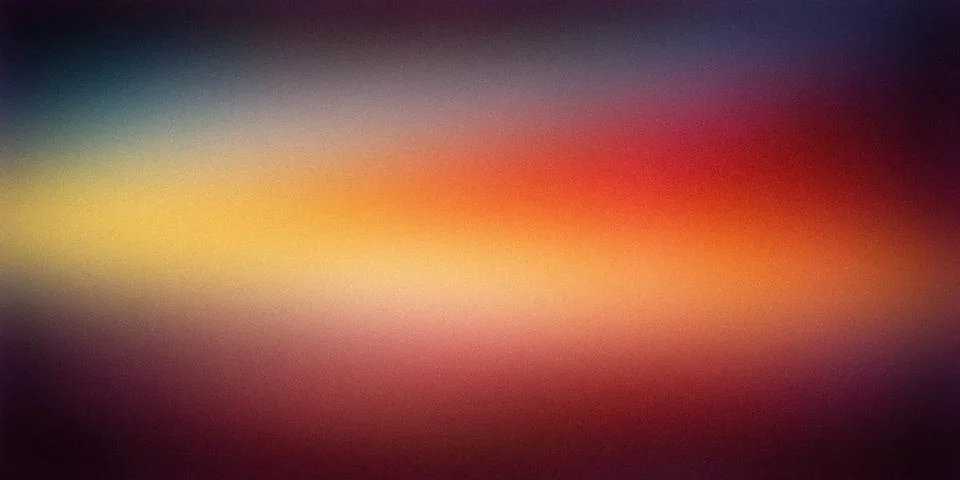 A vibrant gradient image blending hues of yellow, orange, red, and purple. .. Stockillustratie