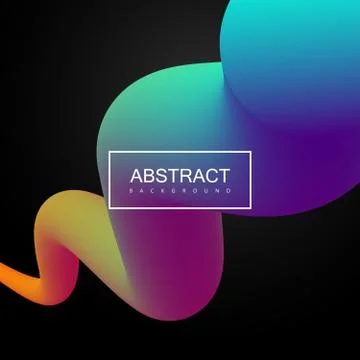 Vibrant gradient shape. Stock Illustration