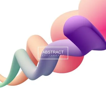 Vibrant gradient shapes. Stock Illustration