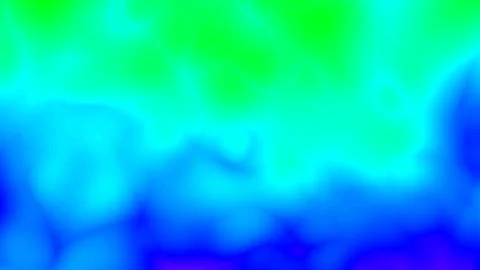 Vibrant gradient swirls blend teal, lime, and deep indigo hues Stock Illustration