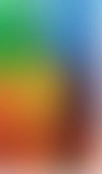 Vibrant gradient swirls from green to deep red. Soft particles create dream.. Stock Illustration