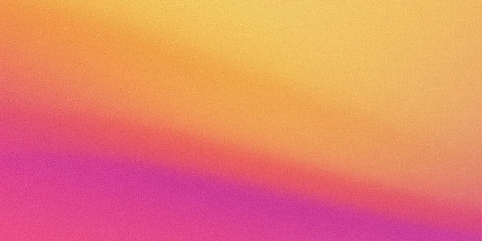 Vibrant gradient texture with warm orange and purple hues. Stock Photos