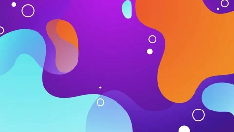 Vibrant gradient wave shapes with dotted patterns in an abstract layout  Stock Footage 310221490