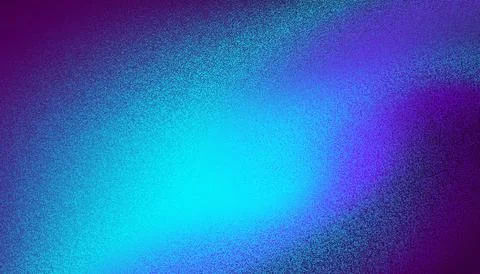 Vibrant grainy gradient background with blue and purple colours. Noise blur b Stock Illustration