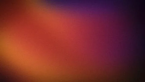 Vibrant grainy gradient background with warm orange and deep purple abstrac.. Stock Photos