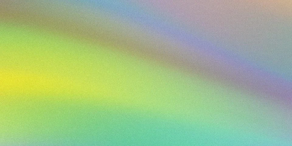 A vibrant, grainy, rainbow-colored gradient background with pastel hues. Stock Photos