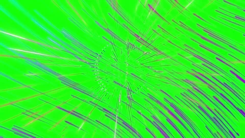 Vibrant green abstract background with radiating lines Video stock 337449300