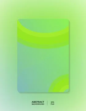 Vibrant Green Abstract Background with Smooth Curves perfect for modern designs Stock Illustration
