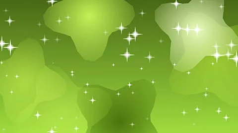 Vibrant Green Abstract Background with Sparkling Stars. Stock Footage 328703483