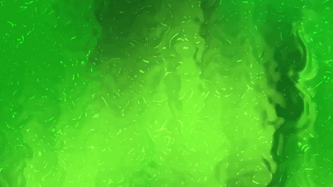 Vibrant Green Abstract Fluid Motion Background with Bubbles and Swirls Stock Footage 339700176