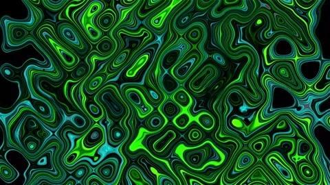 Vibrant Green Abstract Psychedelic Motion Background 動画素材 324889062