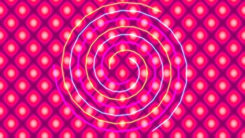 Vibrant green abstract spiral background with glowing neon dot pattern tech.. Stock Footage 336162186