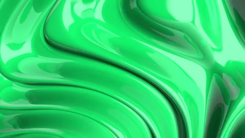 Vibrant Green Abstract Waves Creating Fluid Motion and Dynamic Patterns in .. Stock Footage 341781573