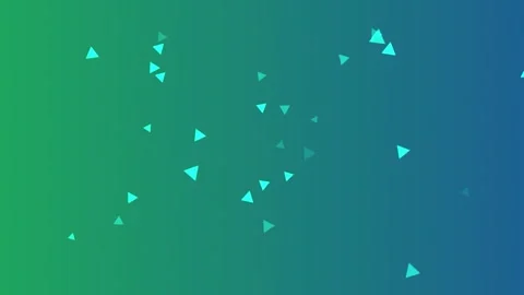 Vibrant green and blue background with dynamic cyan triangles Stock Footage 329767244