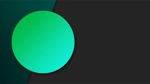Vibrant Green and Blue Gradient Circular Design. Stockillustratie