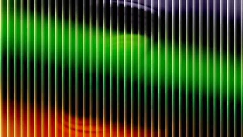 Vibrant green and orange gradient with vertical lines Stockillustratie