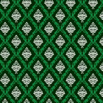 A vibrant green and white patterned background Stock Illustration