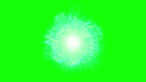 Vibrant green and yellow abstract pattern with glowing circles Stock Footage 337449045