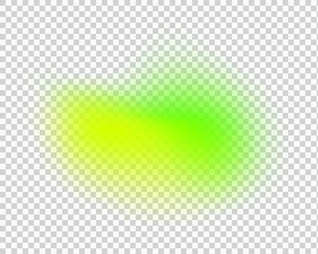 Vibrant green and yellow gradient blur shape on white background  soft colo.. Stock Illustration