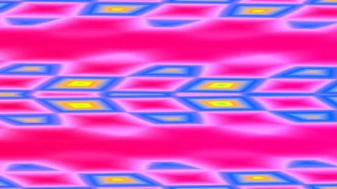 Vibrant green background with abstract, retro, colorful geometric patterns Stock Footage 333108819