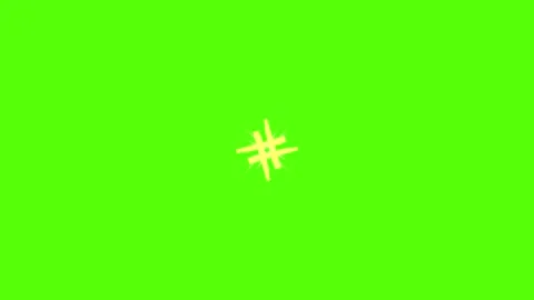 Vibrant green background with asterisk symbol Stock Footage 330287137