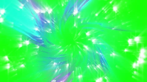 Vibrant green background with colorful light bursts Stock-Footage 337450167