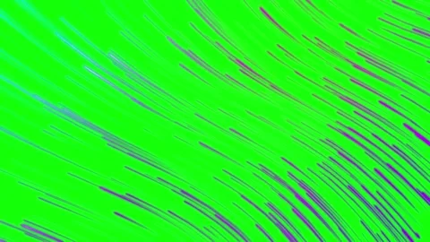 Vibrant green background with dynamic purple and blue streaks moving fast Stock Footage 337449203